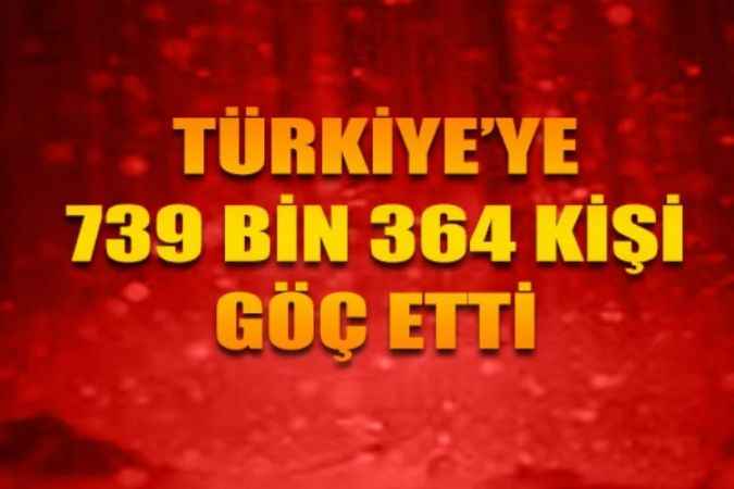 Yurt Dışından Türkiye'ye 2021 Yılında 739 Bin 364 Kişi Göç Etti