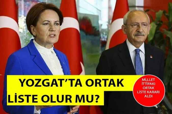 Yozgat’ta ortak liste olur mu?