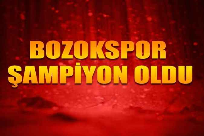 Yozgat Belediyesi Bozokspor U16 takımı namağlup şampiyon oldu.
