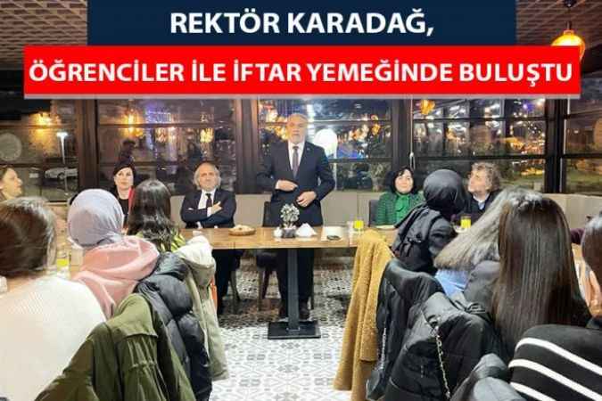 Yozgat Bozok Üniversitesi Rektörü Depremzede Öğrenciler ile İftar Yemeğinde Buluştu