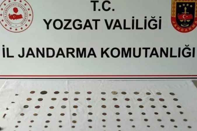 Yozgat’ta tarihi eser operasyonunda 100 sikke ele geçirildi