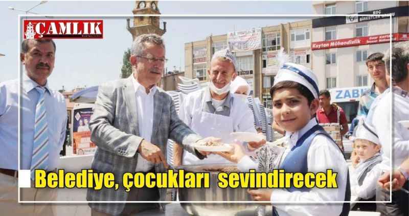Belediye, çocukları  sevindirecek