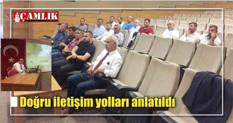Doğru iletişim yolları anlatıldı