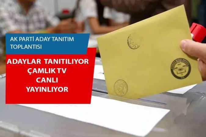 AK Parti Yozgat Milletvekili adayları tanıtım toplantısı gerçekleştiriliyor. Çamlık TV canlı yayınlıyor