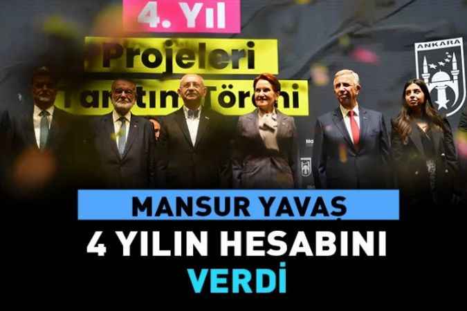 Ankara Büyükşehirden 4. yıl projeleri tanıtım töreni