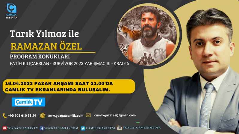 16 Nisan akşamı Tarık Yılmaz'la Ramazan Özel Programında Atacak!