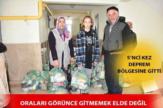 Yozgatlı Pazarcı Mehmet Şahin, Türkiye'yi sarsan Depremde kendi başına yaptığı yardımlarla destek olmaya çalıştı