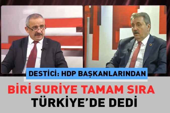Destici 20 televizyon kanalında gazetecilerin sorularını yanıtladı