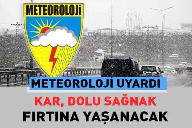 Evden çıkmayın! 23 Nisan’a kadar kar, dolu, sağanak, fırtına yaşanacak