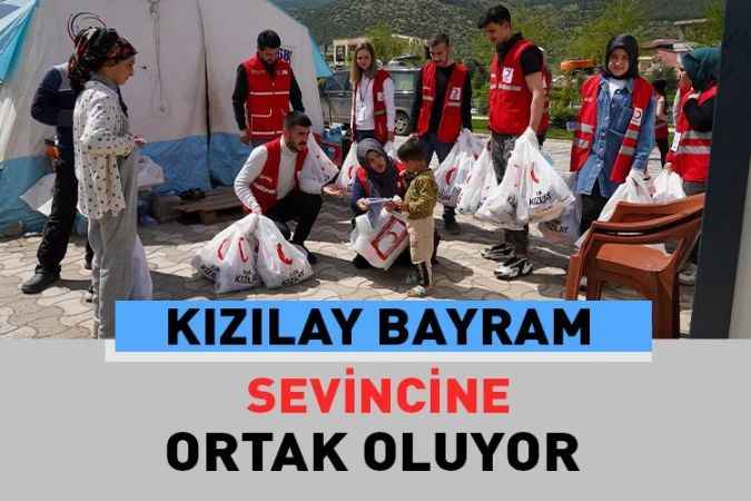 Kızılay, depremzedelerin yaralarının sarılması için bayram boyunca çalışmalarını aralıksız sürdürüyor