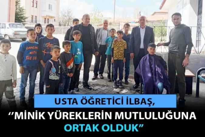 Köy Okulu Öğrencilerine Ücretsiz Bayram Tıraşı