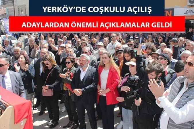 İYİ Parti Yerköy Seçim İrtibat Bürosu açılışı gerçekleşti. Milletvekili adayları önemli mesajlar verdi