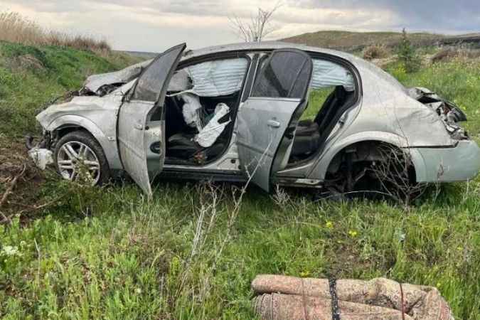Yozgat’ta kontrolden çıkan otomobil takla attı: 7 yaralı