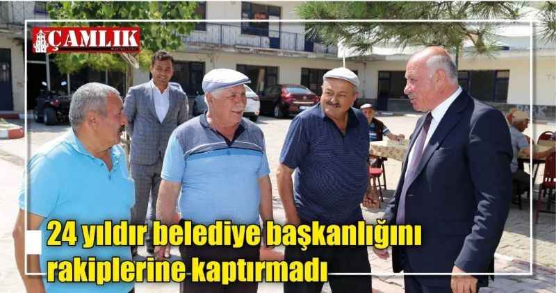 24 yıldır belediye başkanlığını rakiplerine kaptırmadı
