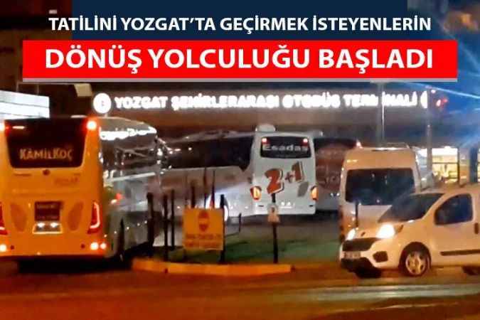 Yozgat terminalinde yoğunluk başladı!