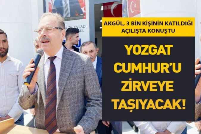Yozgat'ın Sarıkaya İlçesi'nde Ak Parti tarafından 3 bin kişinin katılımı ile karargah açılışı gerçekleştirildi