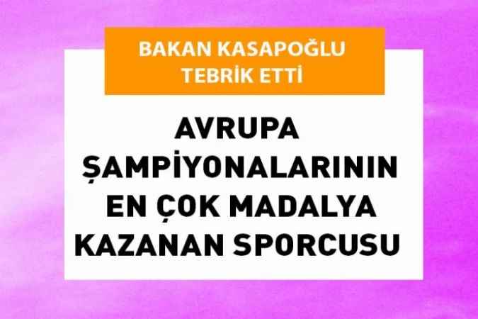 Gençlik ve Spor Bakanı Mehmet Muharrem Kasapoğlu Rıza Kayaalp'i tebrik etti