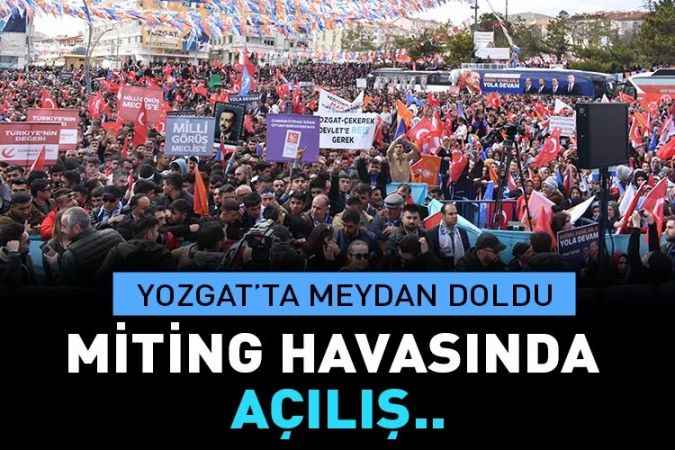 Yozgat'ta YHT açılışı miting havasında gerçekleşti..