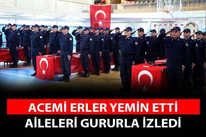 Yozgat Celal Atik Spor Salonunda 33 acemi er yemin etti