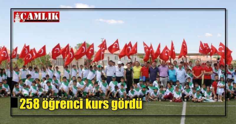 258 öğrenci kurs gördü