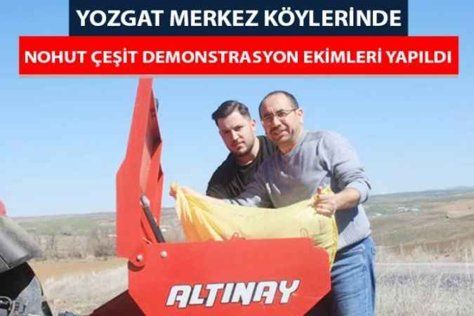 Yozgat Tarım İl Müdürlüğünce Demonstrasyon Çalışması Yapıldı