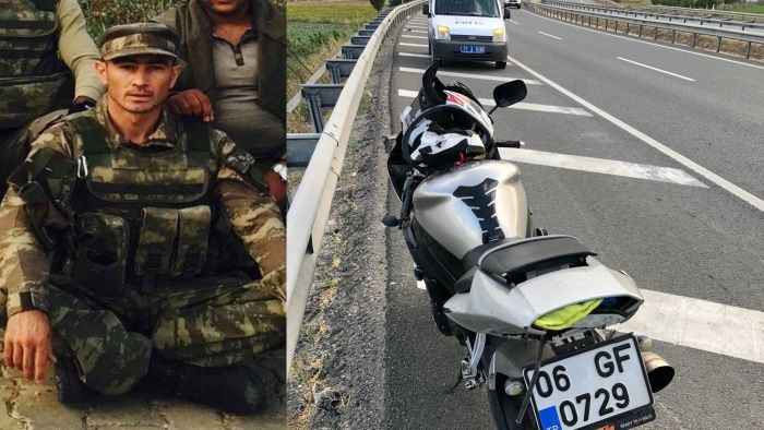 Motosiklet kazasında yaralanan uzman çavuş hayatını kaybetti