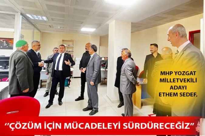 MHP Yozgat Milletvekili Adayı Ethem Sedef Kamu Kurumlarını Ziyaret Ederek Memurlarla Bir Araya Geldi