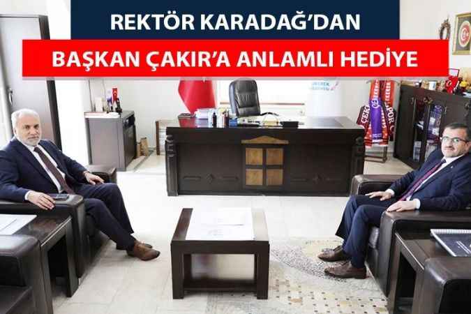Yozgat Bozok Üniversitesi Rektörü Dr. Ahmet Karadağ, Çekerek Belediye Başkanı Eyyüp Çakır’ı Ziyaret Etti