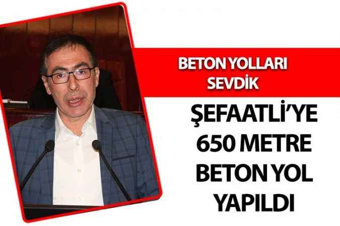 Yozgat İl Özel İdaresi Köylere Beton yol yapıyor