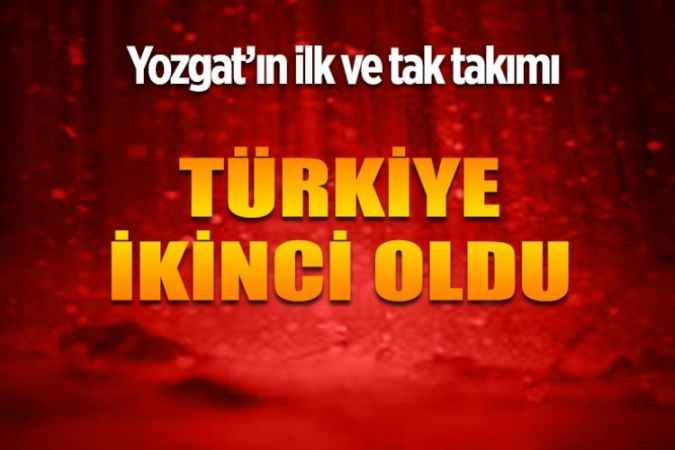 Yozgat'ın ilk ve tek takımı. Türkiye ikincisi oldu!