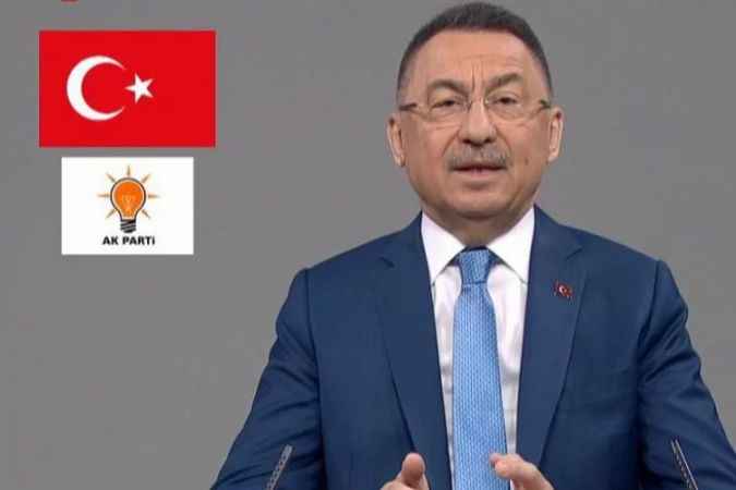 Cumhurbaşkanı Yardımcısı Fuat Oktay, AK Parti adına propaganda konuşması yaptı