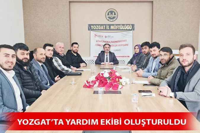 Yozgat İl Müftülüğü Afet Acil Durum ve İnsani Yardım Ekibi Toplantısı Gerçekleştirdi