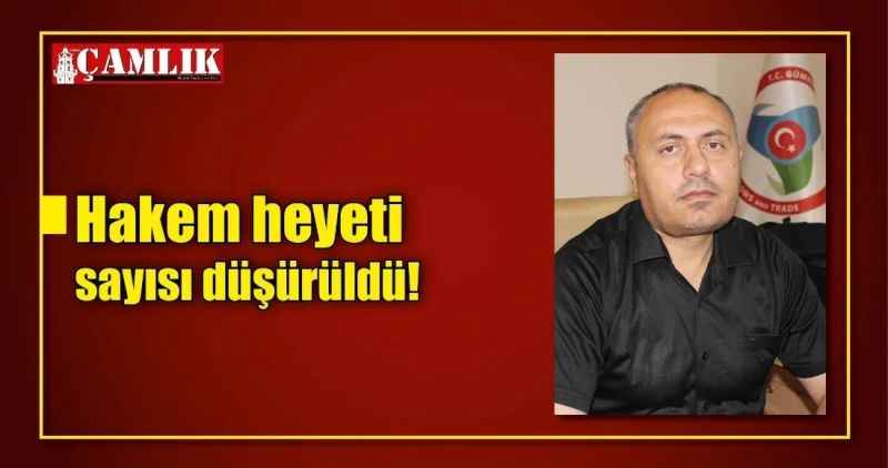 Hakem heyeti sayısı düşürüldü!
