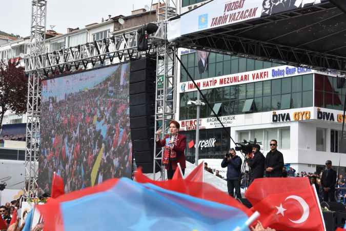 İYİ Parti Genel Başkanı Meral Akşener Yozgat’tan seslendi: Bir Oy Kemal’e Bir Oy Meral’e