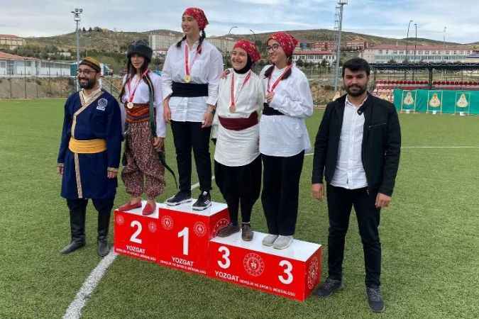 Okul Sporları kapsamında düzenlenen Geleneksel Türk Okçuluğu Müsabakaları tamamlandı