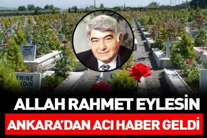 Ankara Barosu eski başkanlarından Yozgatlı hemşehrimiz Prof. Dr. Erzan Erzurumluoğlu vefat etti