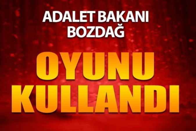Bakan Bozdağ Oyunu Şanlıurfa’da Kullandı