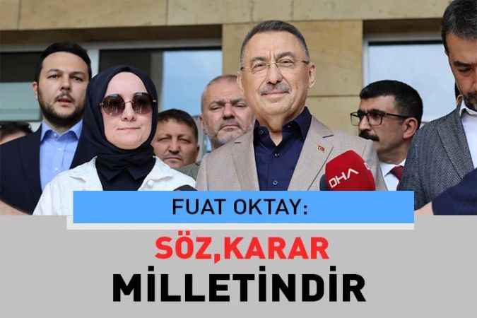 Cumhurbaşkanı Yardımcısı Fuat Oktay, oyunu Ankara’da kullandı.