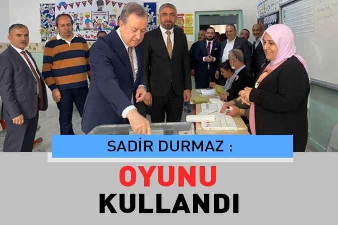 Ankara MHP 2.Bölge adayı Sadir Durmaz Keçiören’de oy verme işlemini gerçekleştirdi.