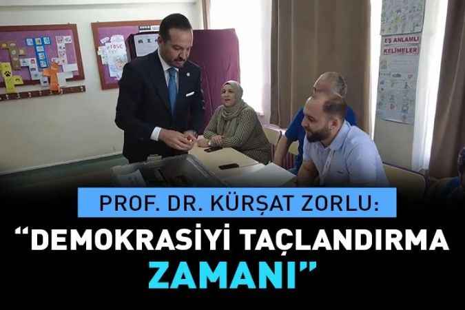 İyi Parti Sözcüsü, Genel Başkan Baş Danışmanı ve Ankara 3. Bölge Milletvekili Adayı Prof. Dr. Kürşat Zorlu, Oyunu Yenimahalle’de Kullandı.