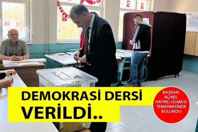 Yozgat Sarıkaya Belediye Başkanı Ömer Açıkel:Demokrasi dersi verildi