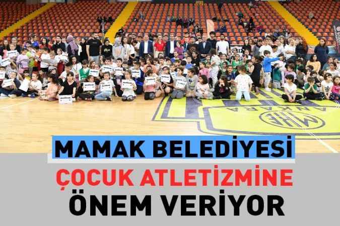Mamak'ta Hidayet Türkoğlu Spor Salonun da Çocuk Atletizm Şenliği Düzenlendi