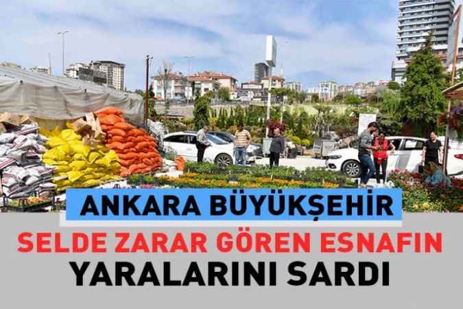 Ankara Büyükşehir Belediyesi Çayyolu’nda, seraları sel sularından, zarar gören vatandaşlara, yardım etti.