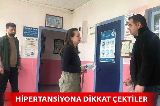 Yozgat İl Sağlık müdürlüğü ekipleri hipertansiyon konusunda uyarılarda bulundu
