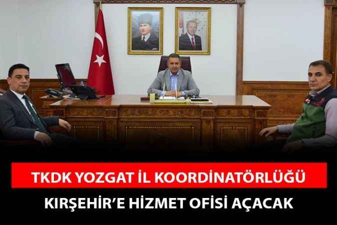 TKDK Yozgat İl Koordinatörü Selim Türker, Kırşehir Valisi Hüdayer Mete Buhara'yı ziyaret etti