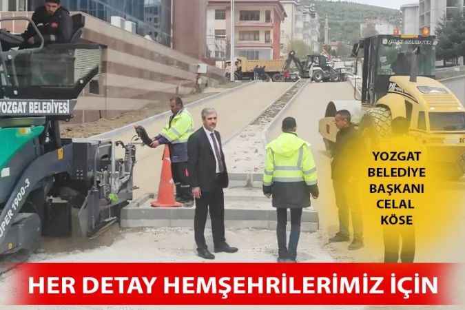 Yozgat Belediyesi Ekipleri Bulvar Çalışmalarına Hız Kesmeden Devam Ediyor