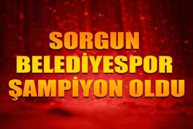 Yozgat U-15 Liginde Sorgun Belediyespor şampiyon oldu
