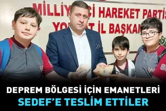 Yozgat’ta Minik Yürekleri Depremzedeler İçin Attı
