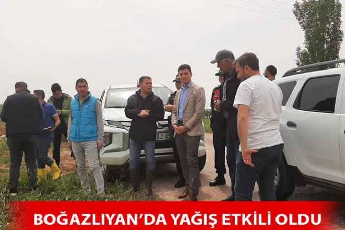 Boğazlıyan'da şiddetli yağıştan köyler etkilendi