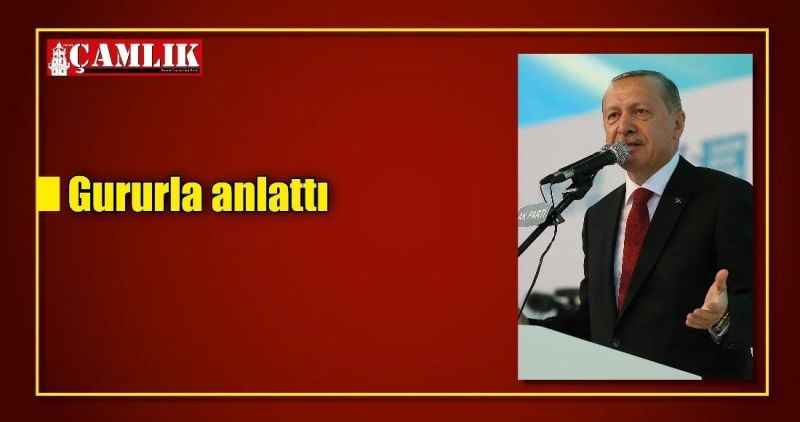 Gururla anlattı